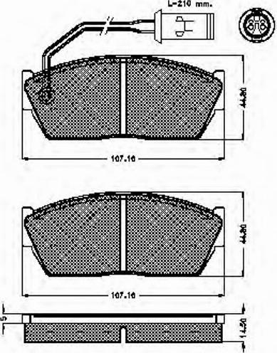 Spidan 31178 - Kit de plaquettes de frein, frein à disque cwaw.fr