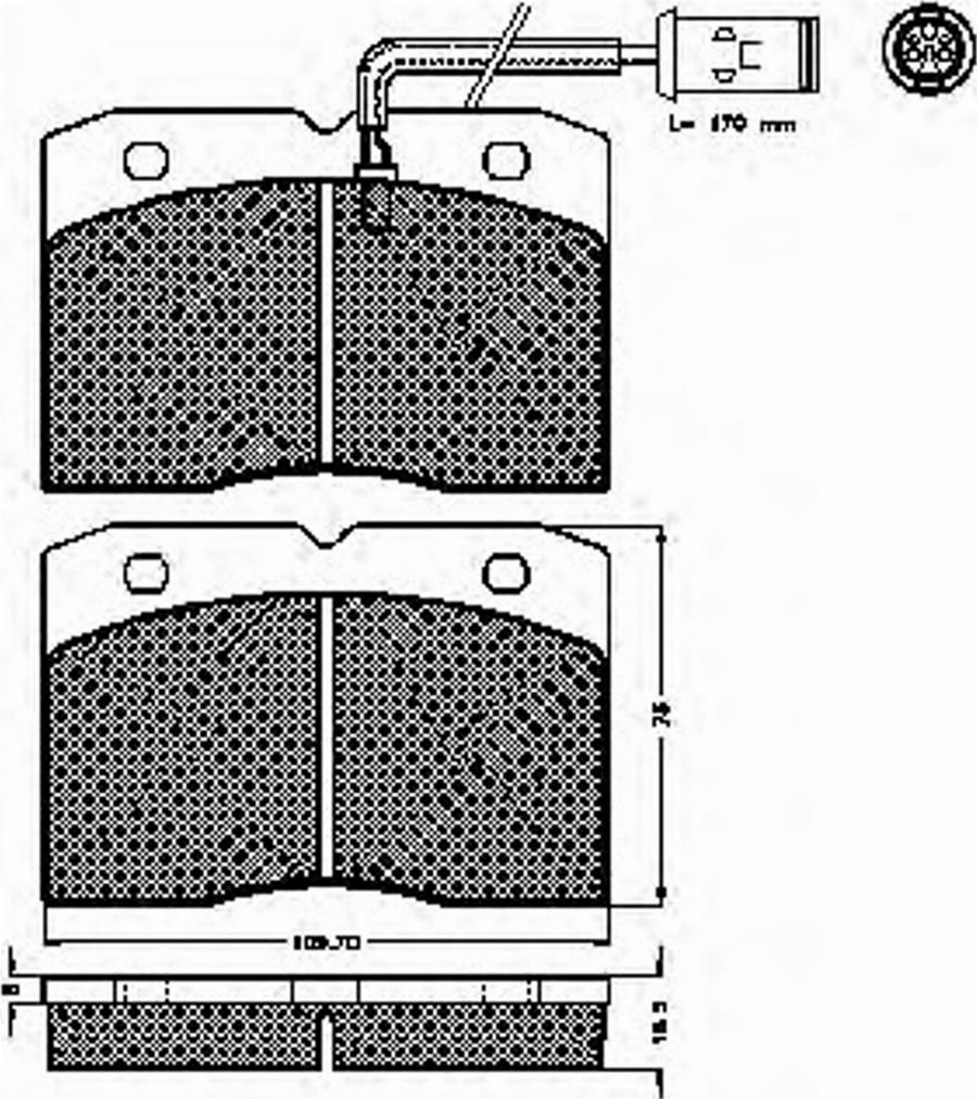 Spidan 31899 - Kit de plaquettes de frein, frein à disque cwaw.fr