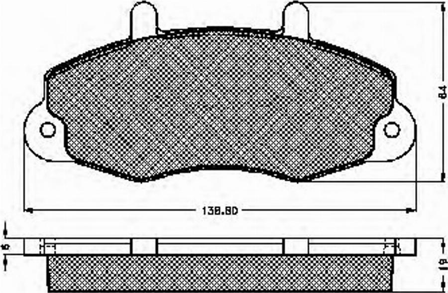 Spidan 31841 - Kit de plaquettes de frein, frein à disque cwaw.fr