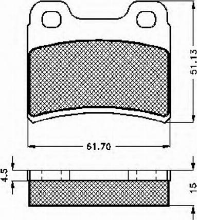 Spidan 31843 - Kit de plaquettes de frein, frein à disque cwaw.fr