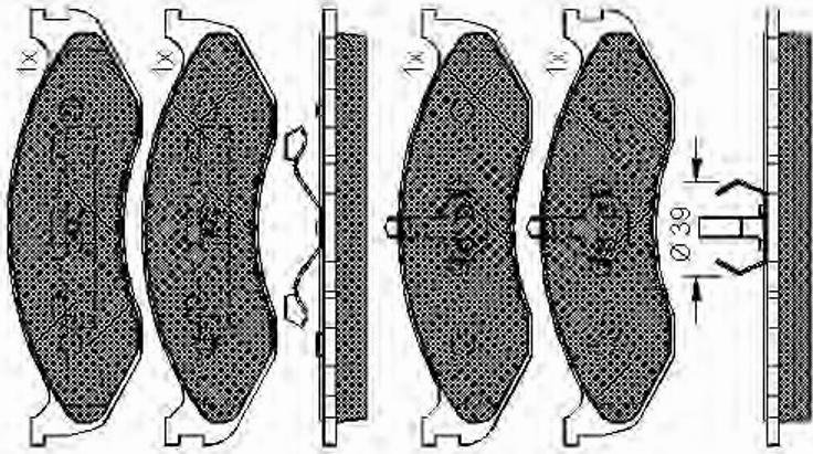 Spidan 31847 - Kit de plaquettes de frein, frein à disque cwaw.fr