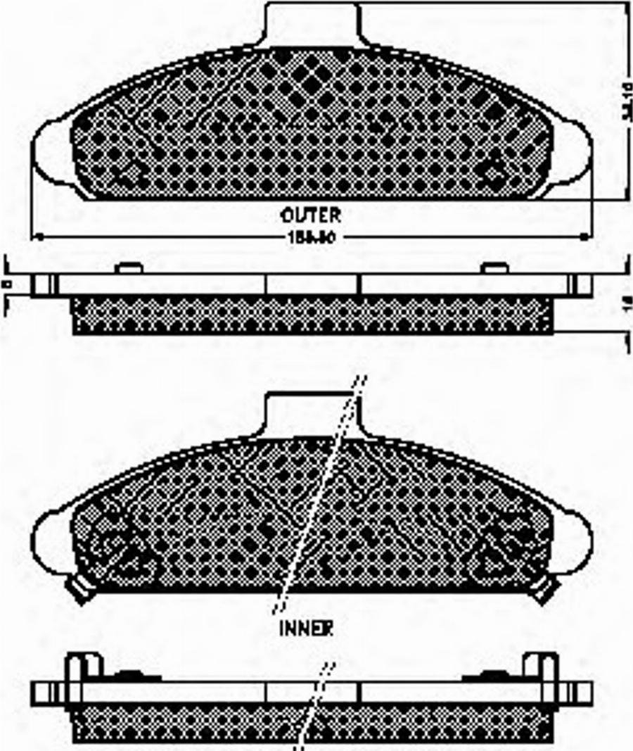 Spidan 31855 - Kit de plaquettes de frein, frein à disque cwaw.fr