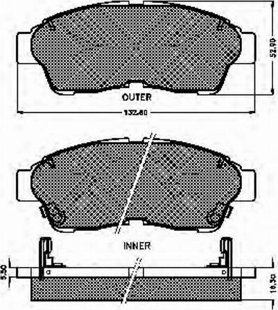 Spidan 31856 - Kit de plaquettes de frein, frein à disque cwaw.fr