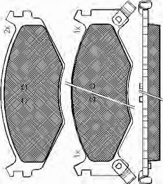 Spidan 31850 - Kit de plaquettes de frein, frein à disque cwaw.fr