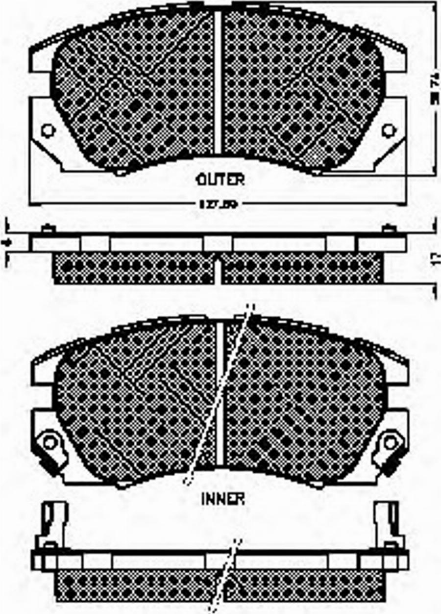 Spidan 31858 - Kit de plaquettes de frein, frein à disque cwaw.fr