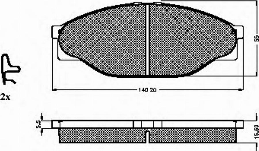 Spidan 31861 - Kit de plaquettes de frein, frein à disque cwaw.fr