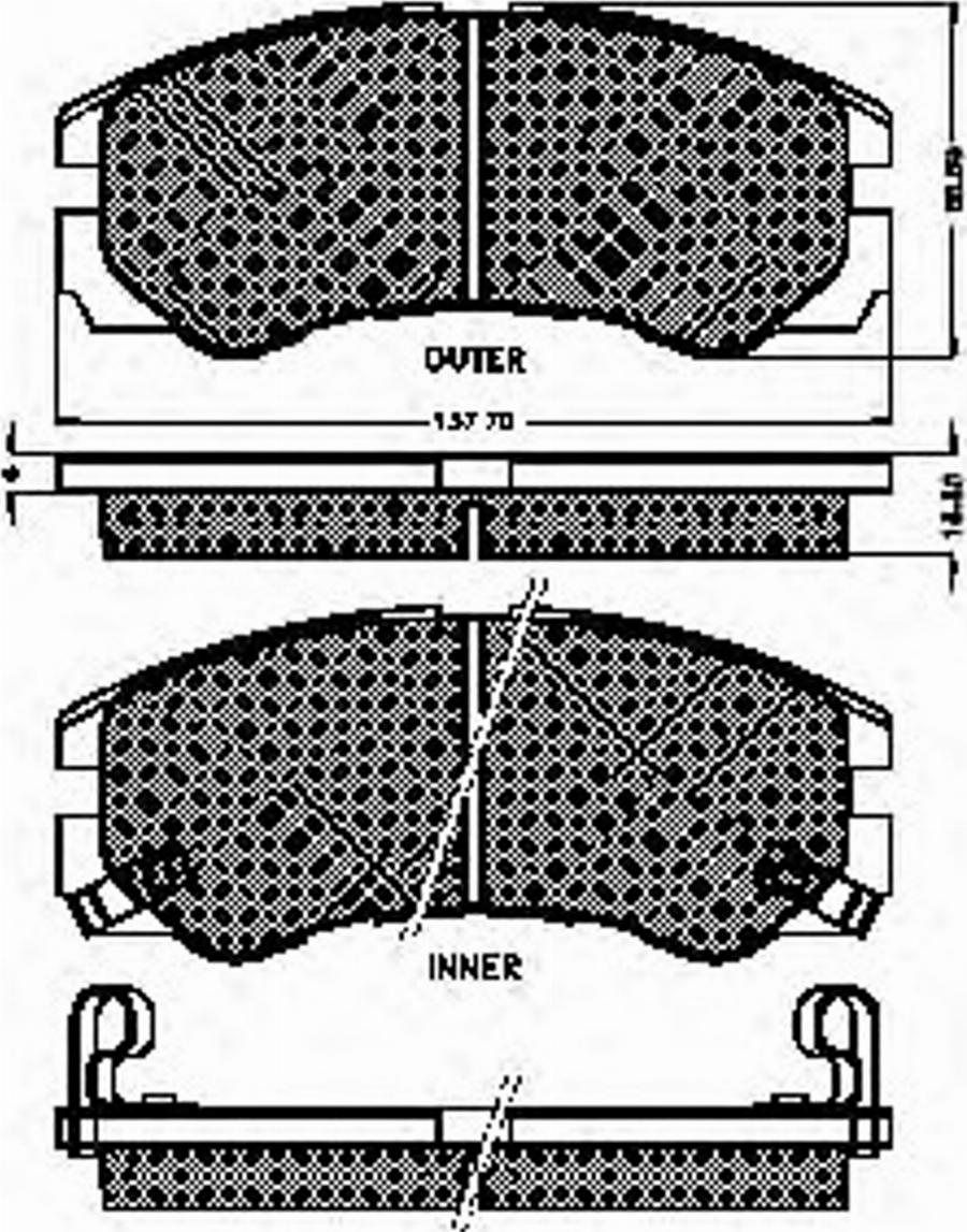 Spidan 31868 - Kit de plaquettes de frein, frein à disque cwaw.fr