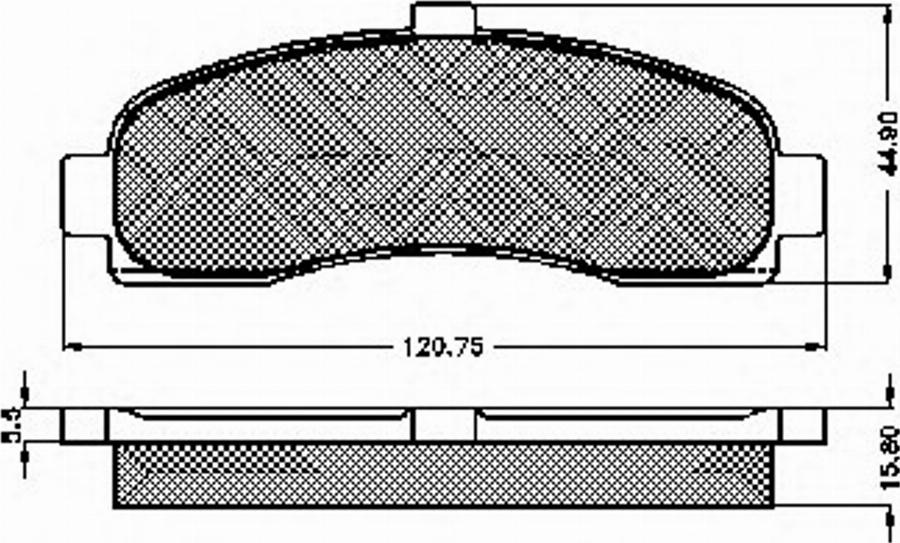 Spidan 31867 - Kit de plaquettes de frein, frein à disque cwaw.fr