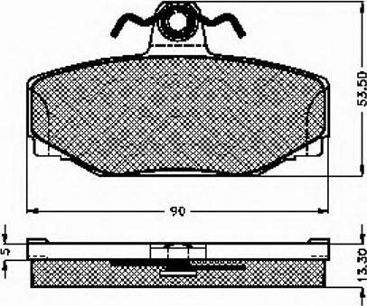 Spidan 31804 - Kit de plaquettes de frein, frein à disque cwaw.fr