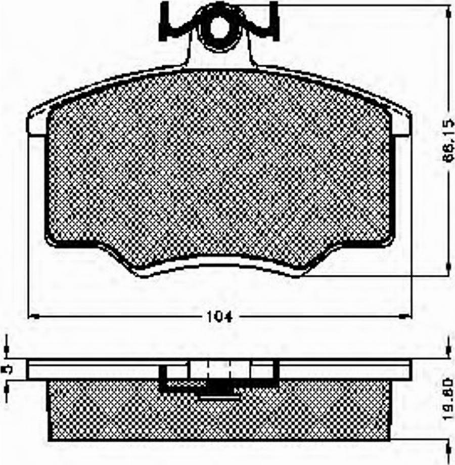 Spidan 31802 - Kit de plaquettes de frein, frein à disque cwaw.fr