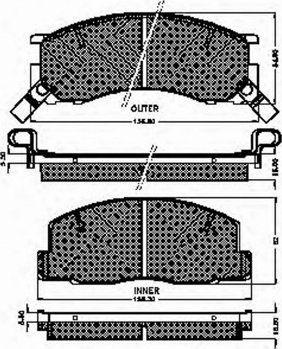 Spidan 31807 - Kit de plaquettes de frein, frein à disque cwaw.fr