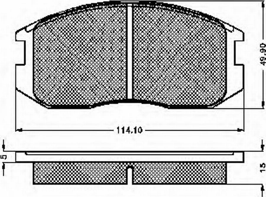 Spidan 31819 - Kit de plaquettes de frein, frein à disque cwaw.fr