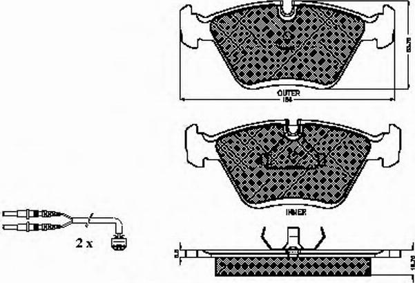 Spidan 31814 - Kit de plaquettes de frein, frein à disque cwaw.fr