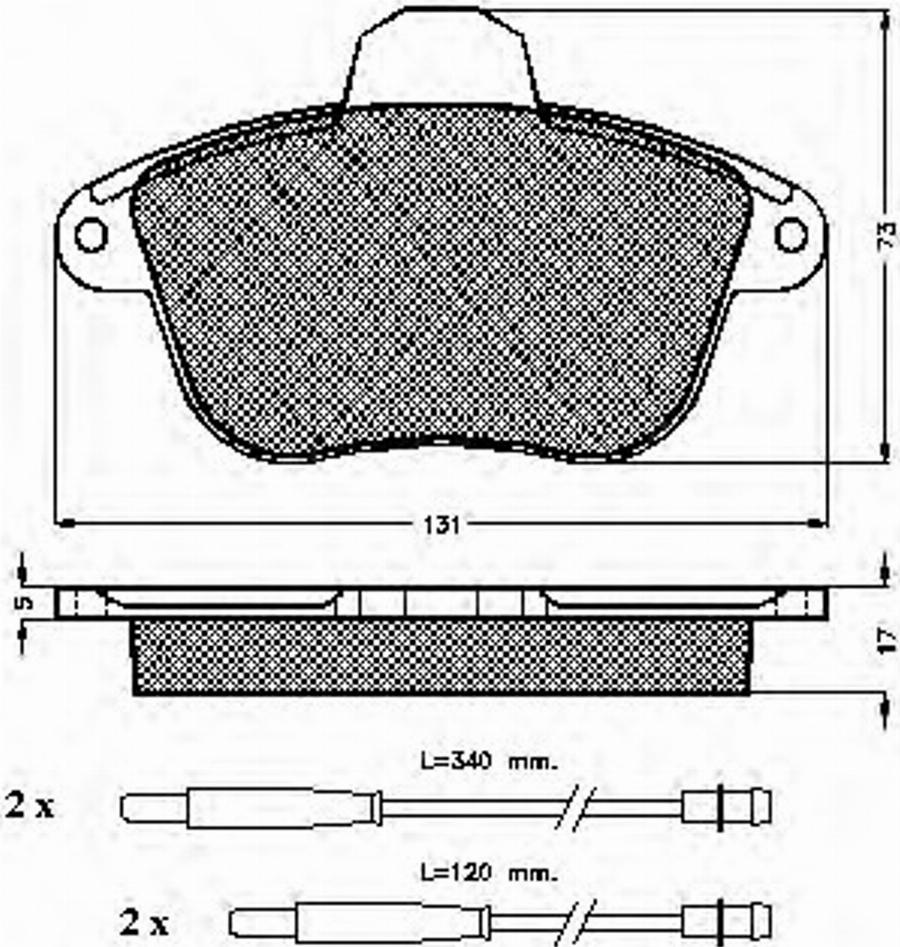 Spidan 31813 - Kit de plaquettes de frein, frein à disque cwaw.fr