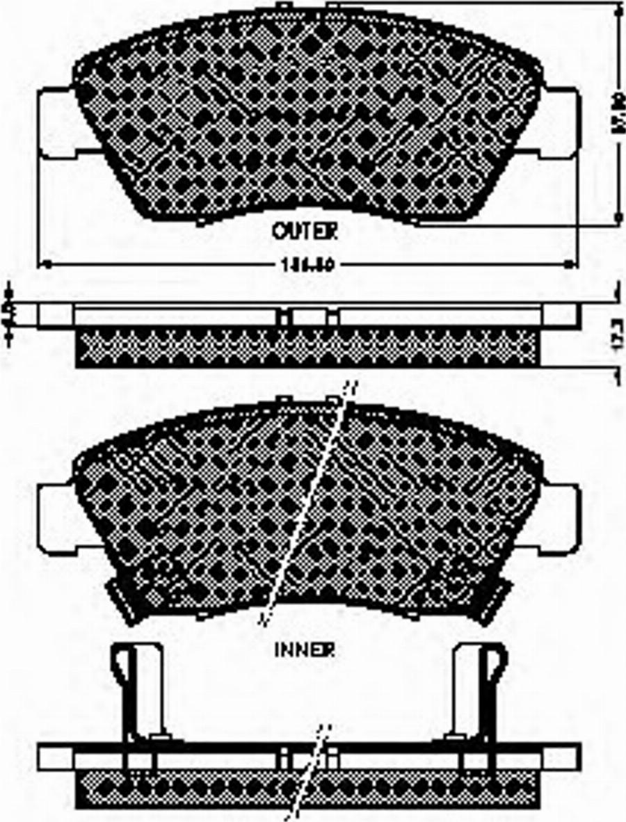 Spidan 31839 - Kit de plaquettes de frein, frein à disque cwaw.fr