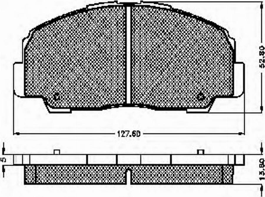 Spidan 31833 - Kit de plaquettes de frein, frein à disque cwaw.fr