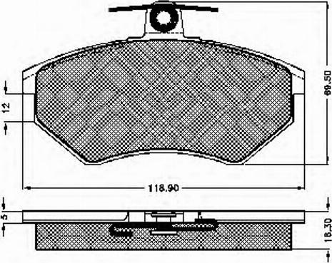 Spidan 31837 - Kit de plaquettes de frein, frein à disque cwaw.fr