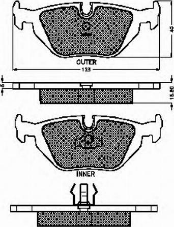 Spidan 31825 - Kit de plaquettes de frein, frein à disque cwaw.fr