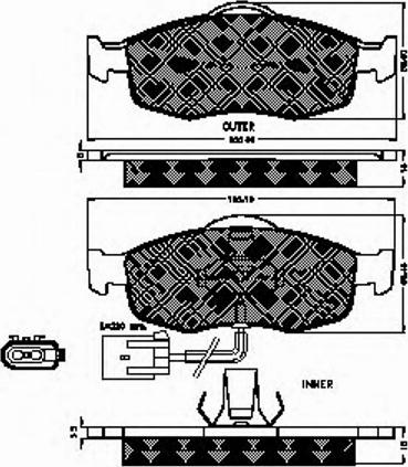 Spidan 31876 - Kit de plaquettes de frein, frein à disque cwaw.fr