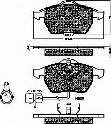 Spidan 31873 - Kit de plaquettes de frein, frein à disque cwaw.fr