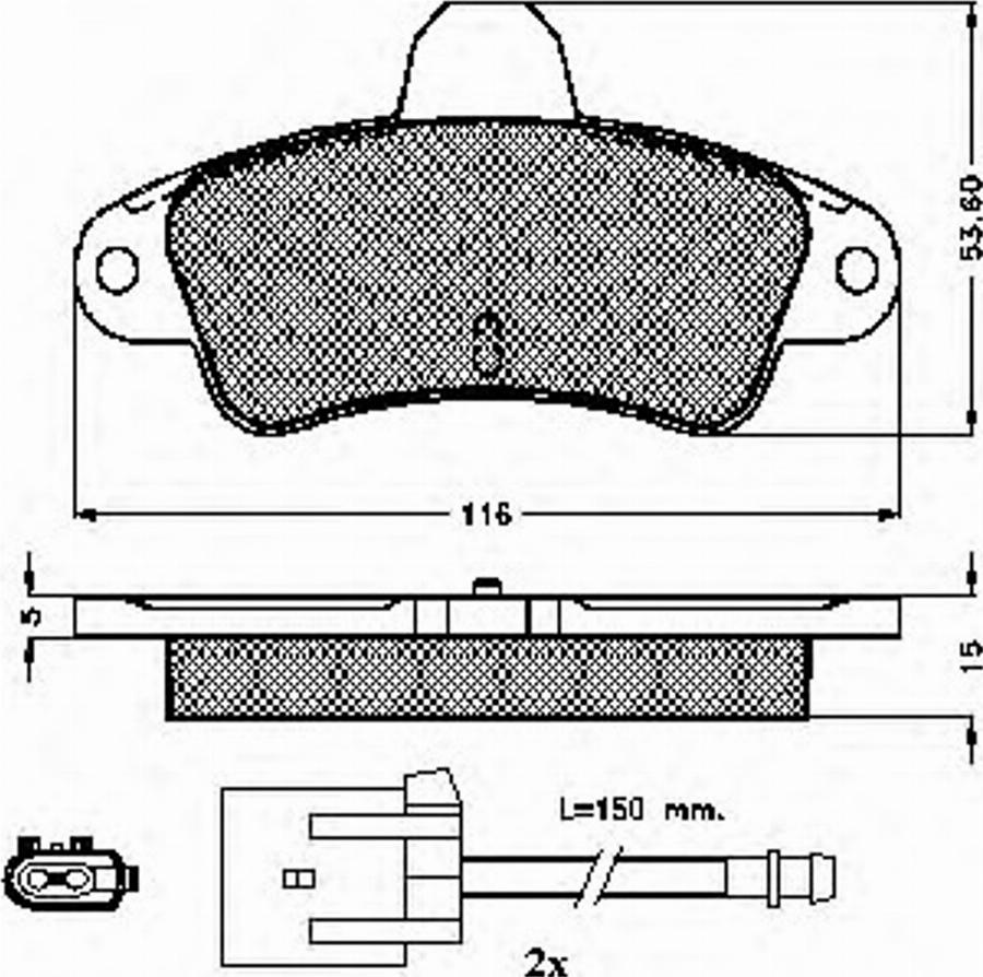 Spidan 31877 - Kit de plaquettes de frein, frein à disque cwaw.fr