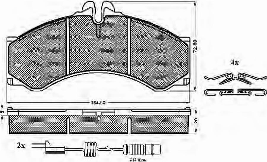 Spidan 31399 - Kit de plaquettes de frein, frein à disque cwaw.fr