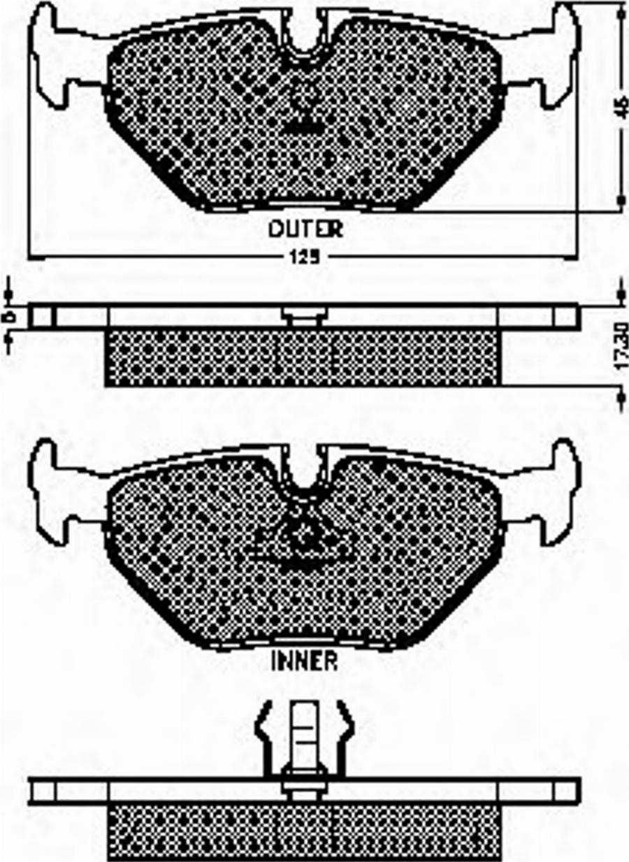 Spidan 31343 - Kit de plaquettes de frein, frein à disque cwaw.fr