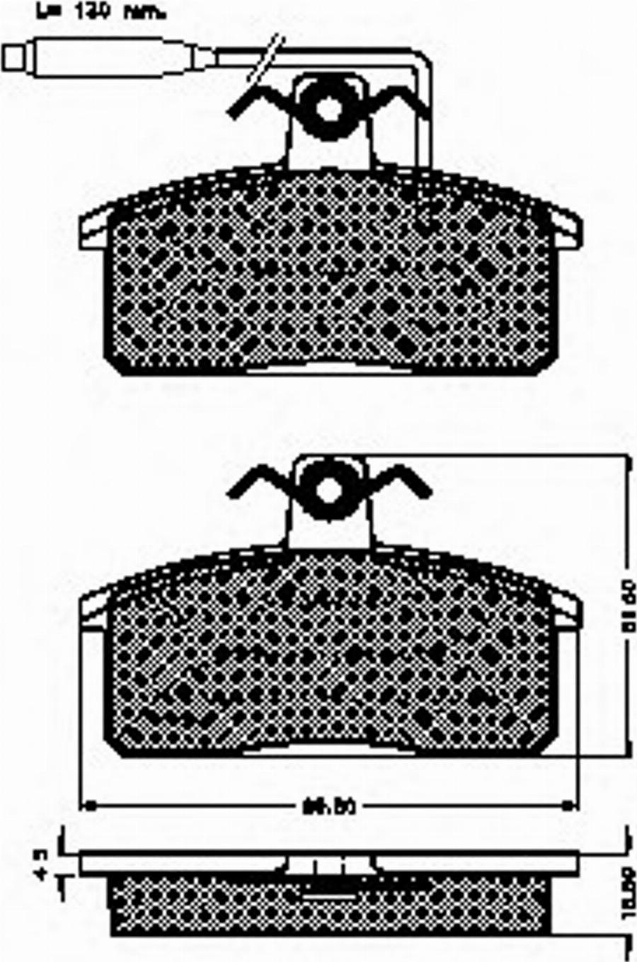 Spidan 31304 - Kit de plaquettes de frein, frein à disque cwaw.fr