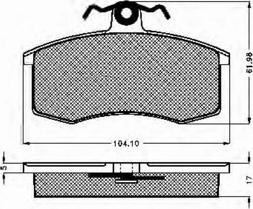 Spidan 31258 - Kit de plaquettes de frein, frein à disque cwaw.fr