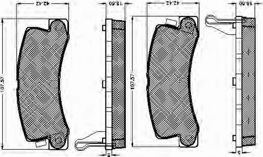 Spidan 31264 - Kit de plaquettes de frein, frein à disque cwaw.fr