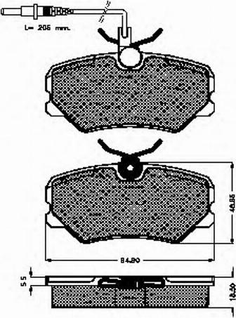 Spidan 31263 - Kit de plaquettes de frein, frein à disque cwaw.fr