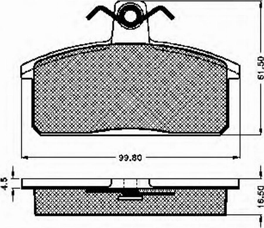 Spidan 31285 - Kit de plaquettes de frein, frein à disque cwaw.fr