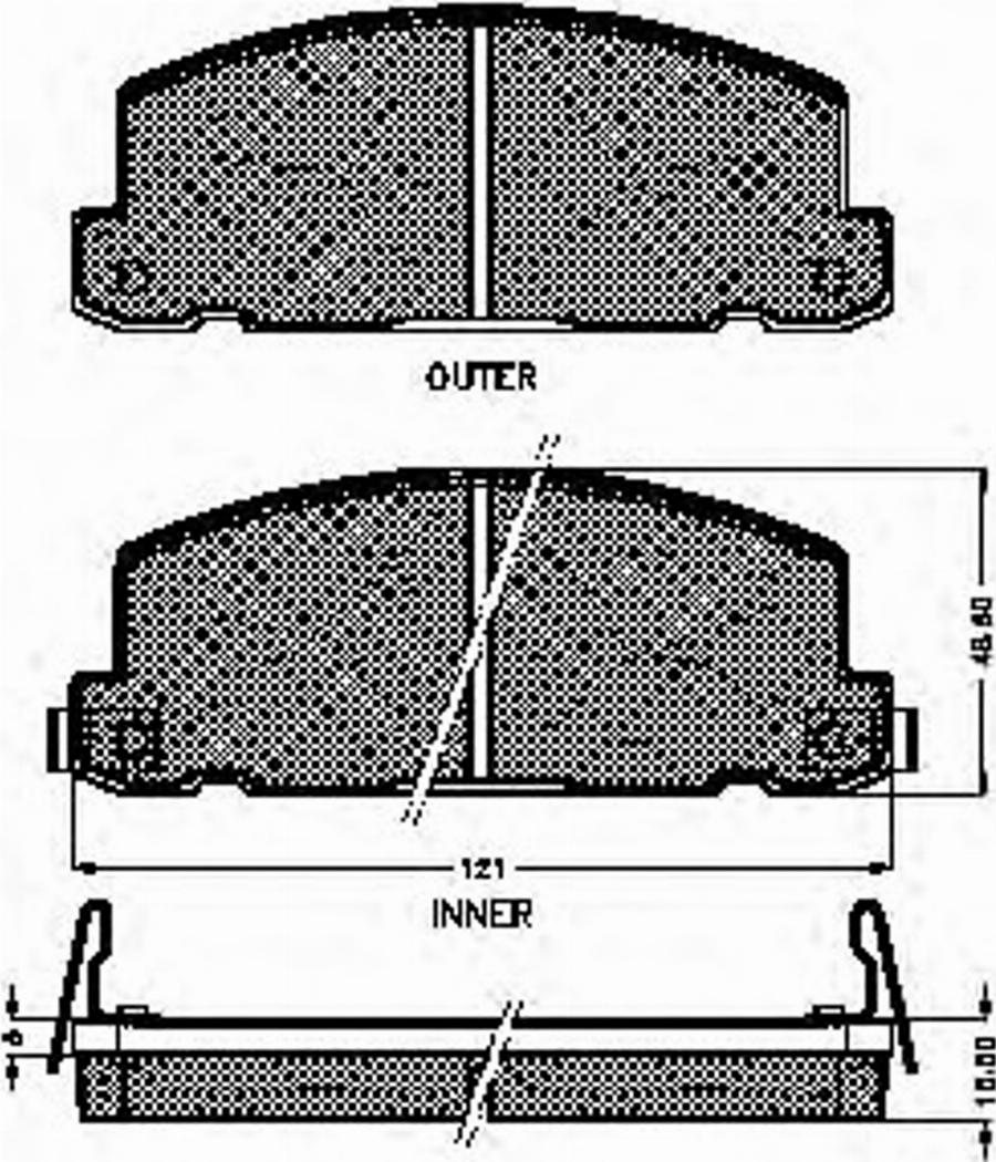 Spidan 31276 - Kit de plaquettes de frein, frein à disque cwaw.fr