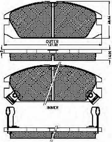 Spidan 31277 - Kit de plaquettes de frein, frein à disque cwaw.fr