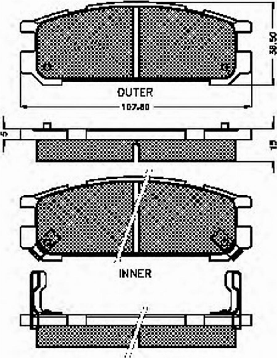 Spidan 31796 - Kit de plaquettes de frein, frein à disque cwaw.fr