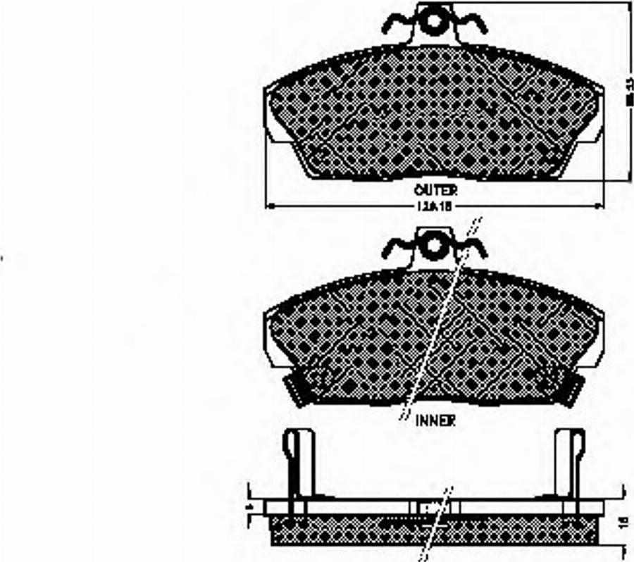 Spidan 31790 - Kit de plaquettes de frein, frein à disque cwaw.fr