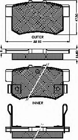 Spidan 31744 - Kit de plaquettes de frein, frein à disque cwaw.fr