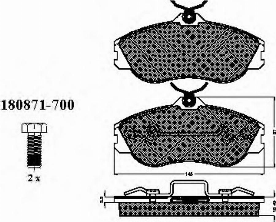 Spidan 31746 - Kit de plaquettes de frein, frein à disque cwaw.fr