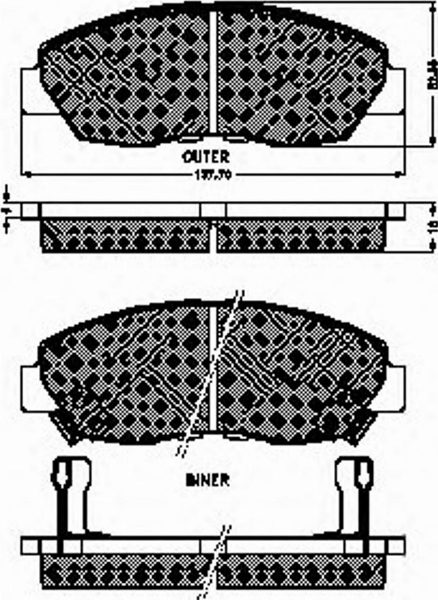 Spidan 31743 - Kit de plaquettes de frein, frein à disque cwaw.fr