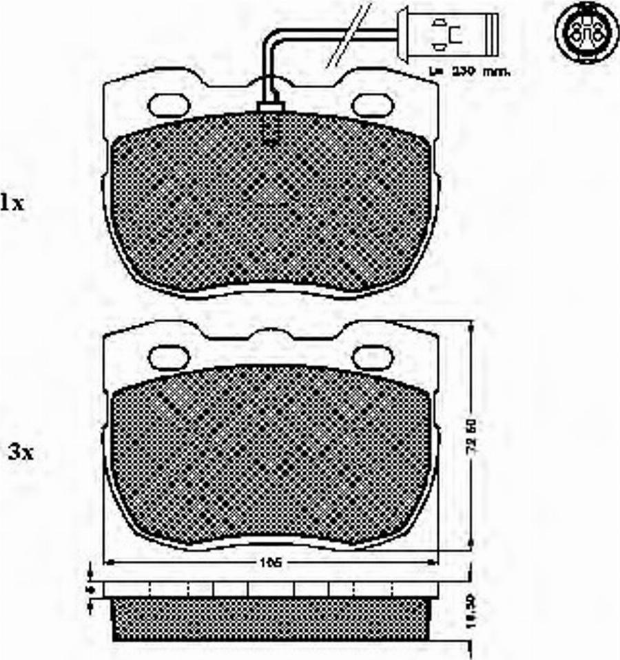 Spidan 31754 - Kit de plaquettes de frein, frein à disque cwaw.fr