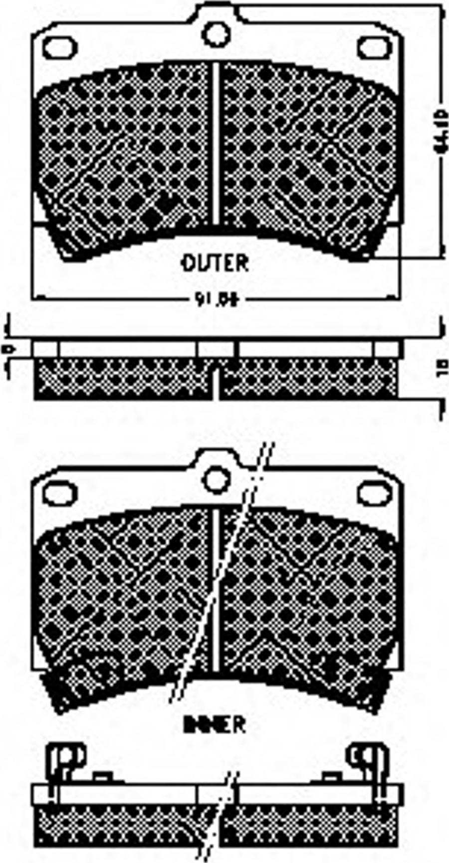 Spidan 31755 - Kit de plaquettes de frein, frein à disque cwaw.fr