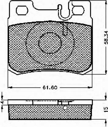 Spidan 31761 - Kit de plaquettes de frein, frein à disque cwaw.fr