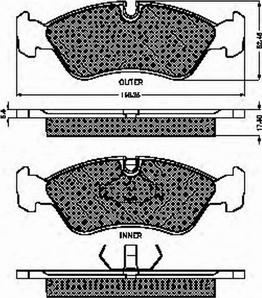 Spidan 31706 - Kit de plaquettes de frein, frein à disque cwaw.fr