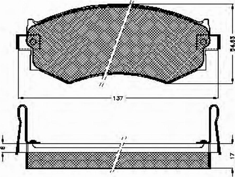 Spidan 31708 - Kit de plaquettes de frein, frein à disque cwaw.fr