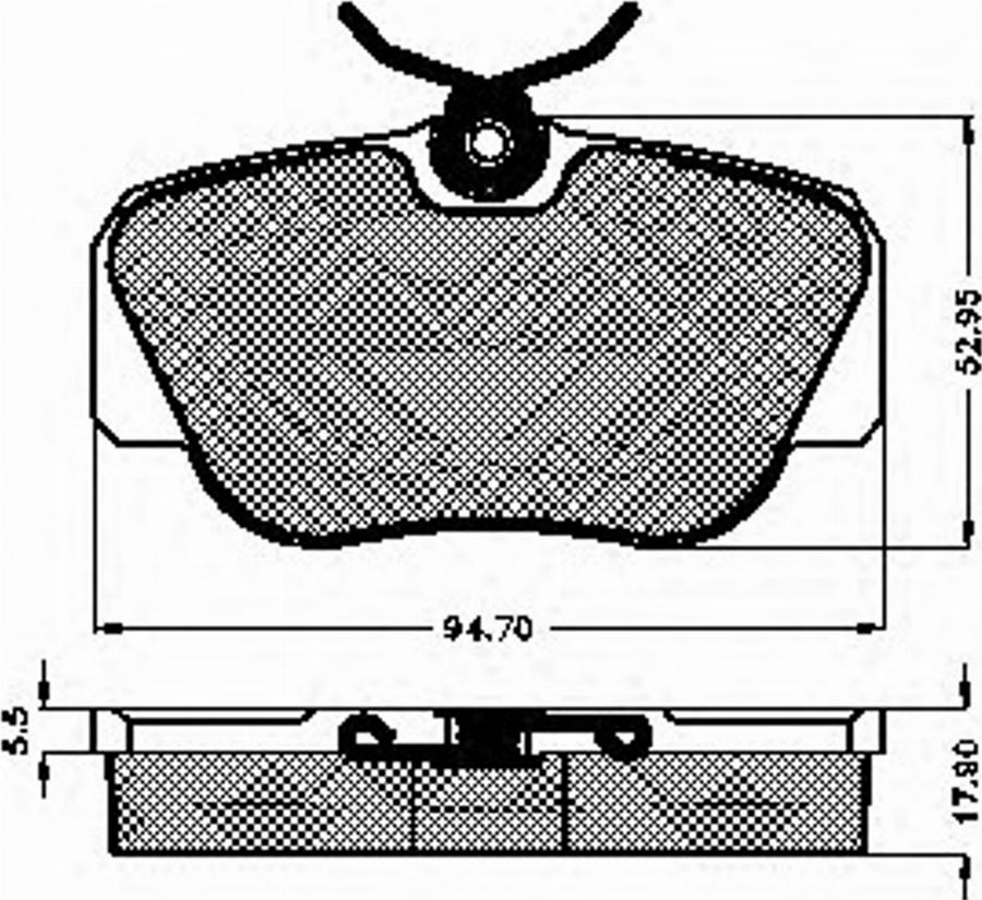 Spidan 31703 - Kit de plaquettes de frein, frein à disque cwaw.fr