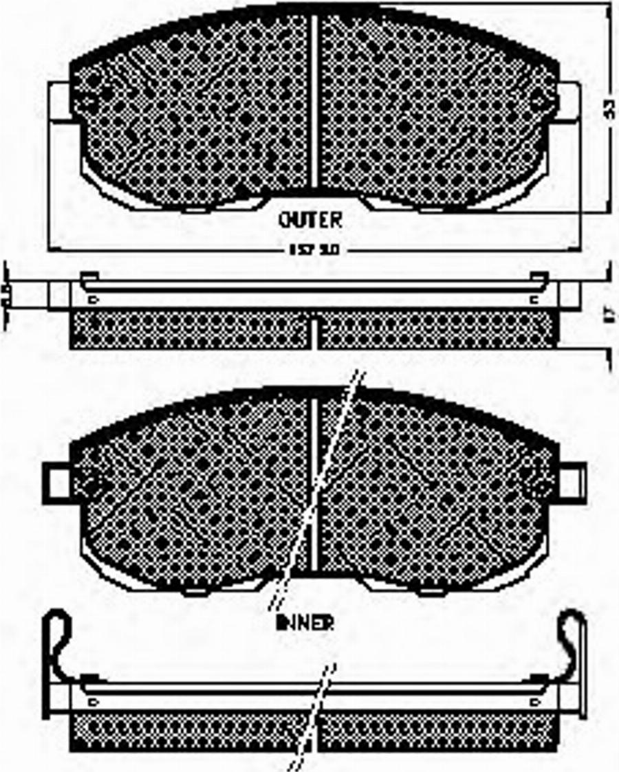 Spidan 31714 - Kit de plaquettes de frein, frein à disque cwaw.fr