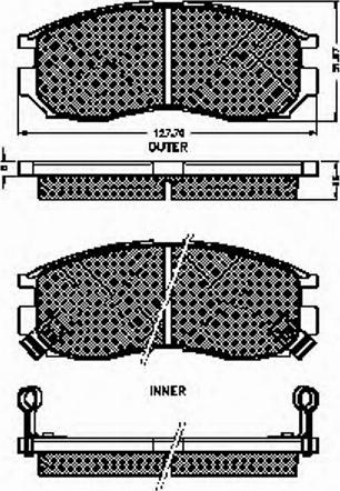 Spidan 31711 - Kit de plaquettes de frein, frein à disque cwaw.fr