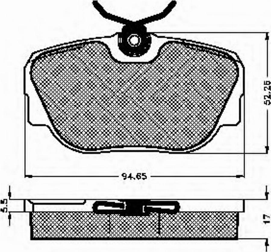 Spidan 31717 - Kit de plaquettes de frein, frein à disque cwaw.fr