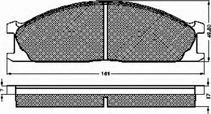 Spidan 31774 - Kit de plaquettes de frein, frein à disque cwaw.fr