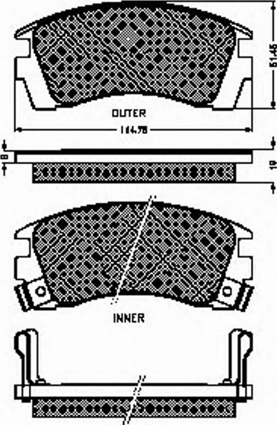 Spidan 31772 - Kit de plaquettes de frein, frein à disque cwaw.fr